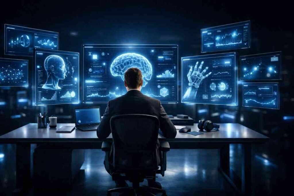 Person using AI productivity tools to replace entire work day in 2026